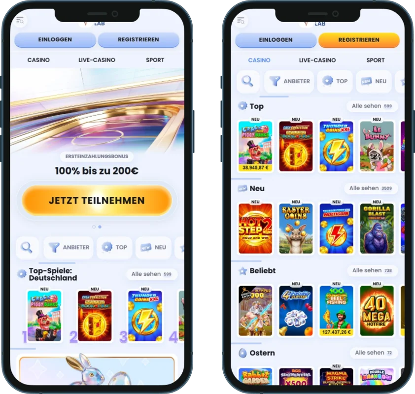 Live-Casino mobil